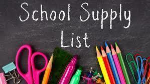 School Supply List
